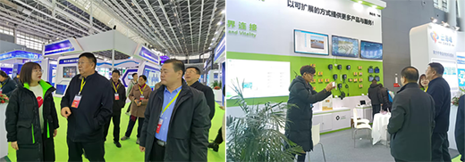河北省水利廳副巡視員、河北省水利學(xué)會(huì)理事長(zhǎng)馮謙誠(chéng)一行蒞臨展位參觀指導(dǎo)