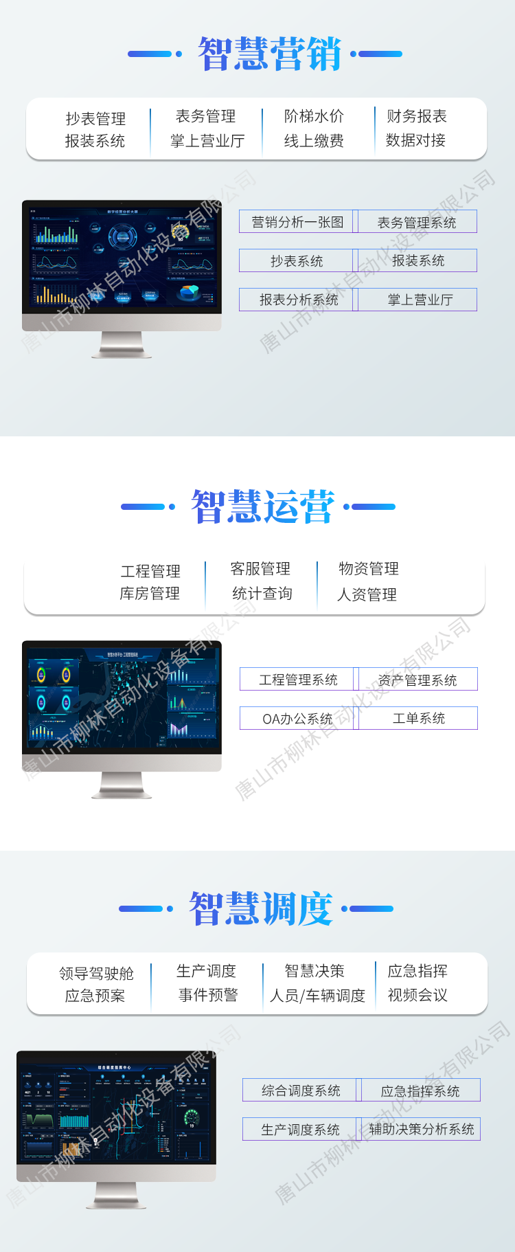 智慧營銷、智慧運營、智慧調度、水務APP
